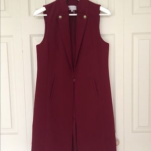 Burgundy waistcoat